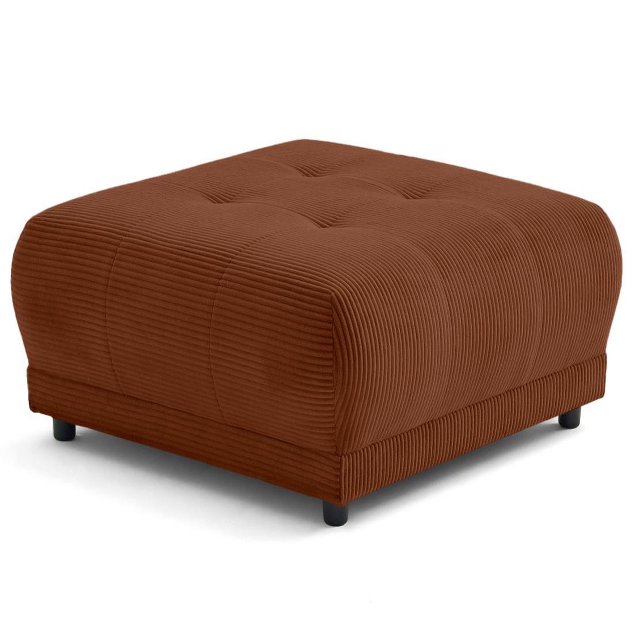 Voir la diapositive 1 : LISA DESIGN Amadora - pouf en velours côtelé