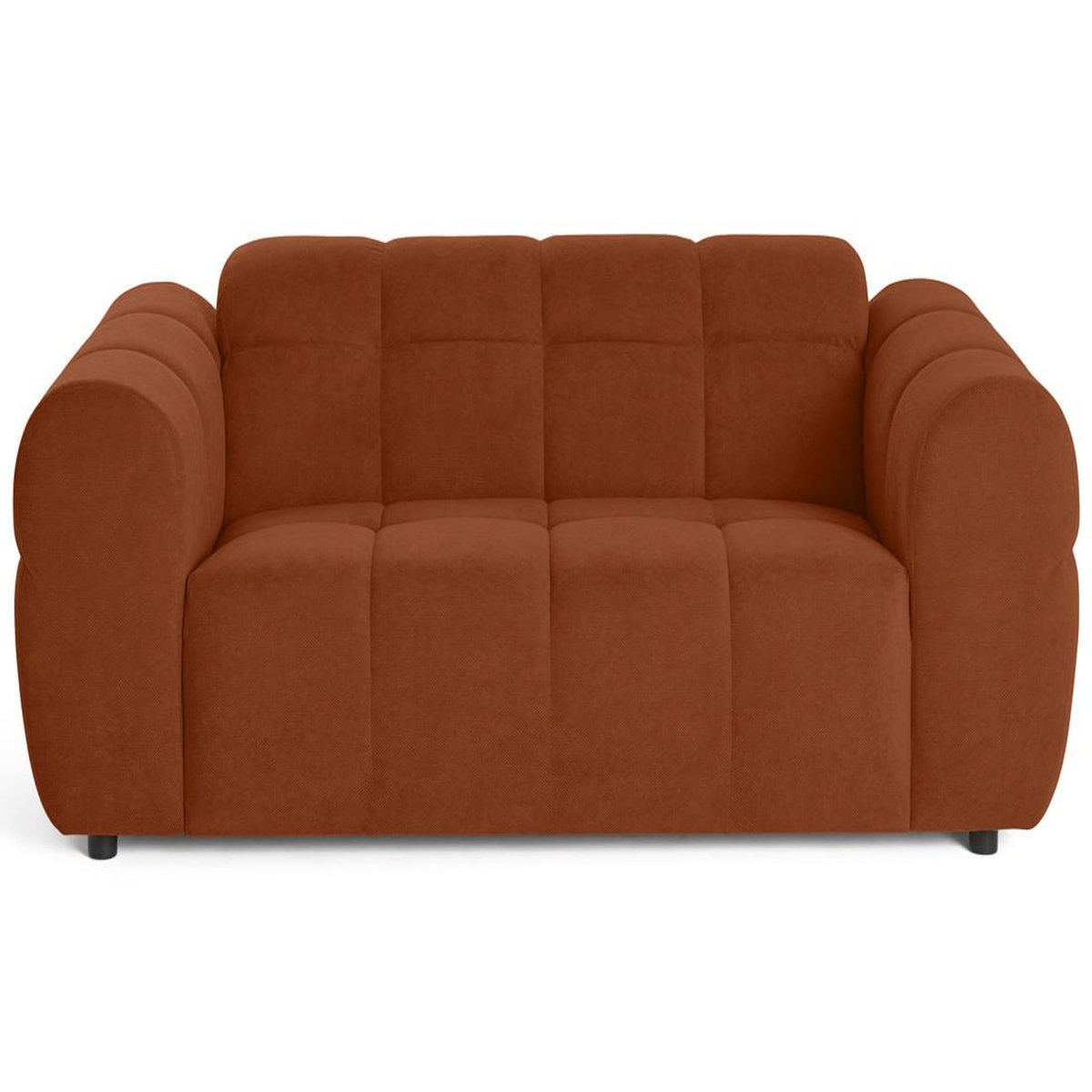 LISA DESIGN Ray - canapé droit 2 places en tissu texturé