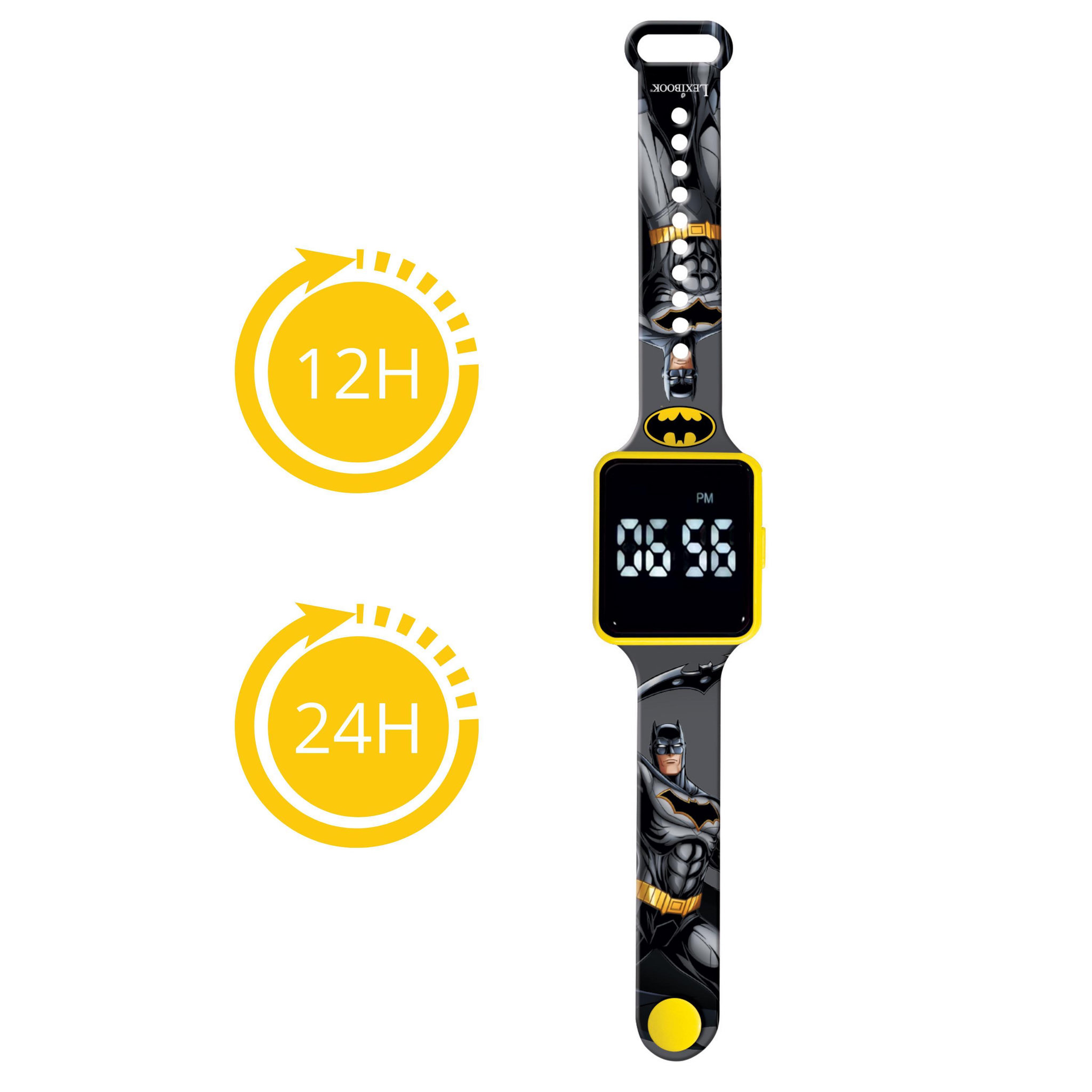 Voir la diapositive 3 : Lexibook Montre digitale LED Batman