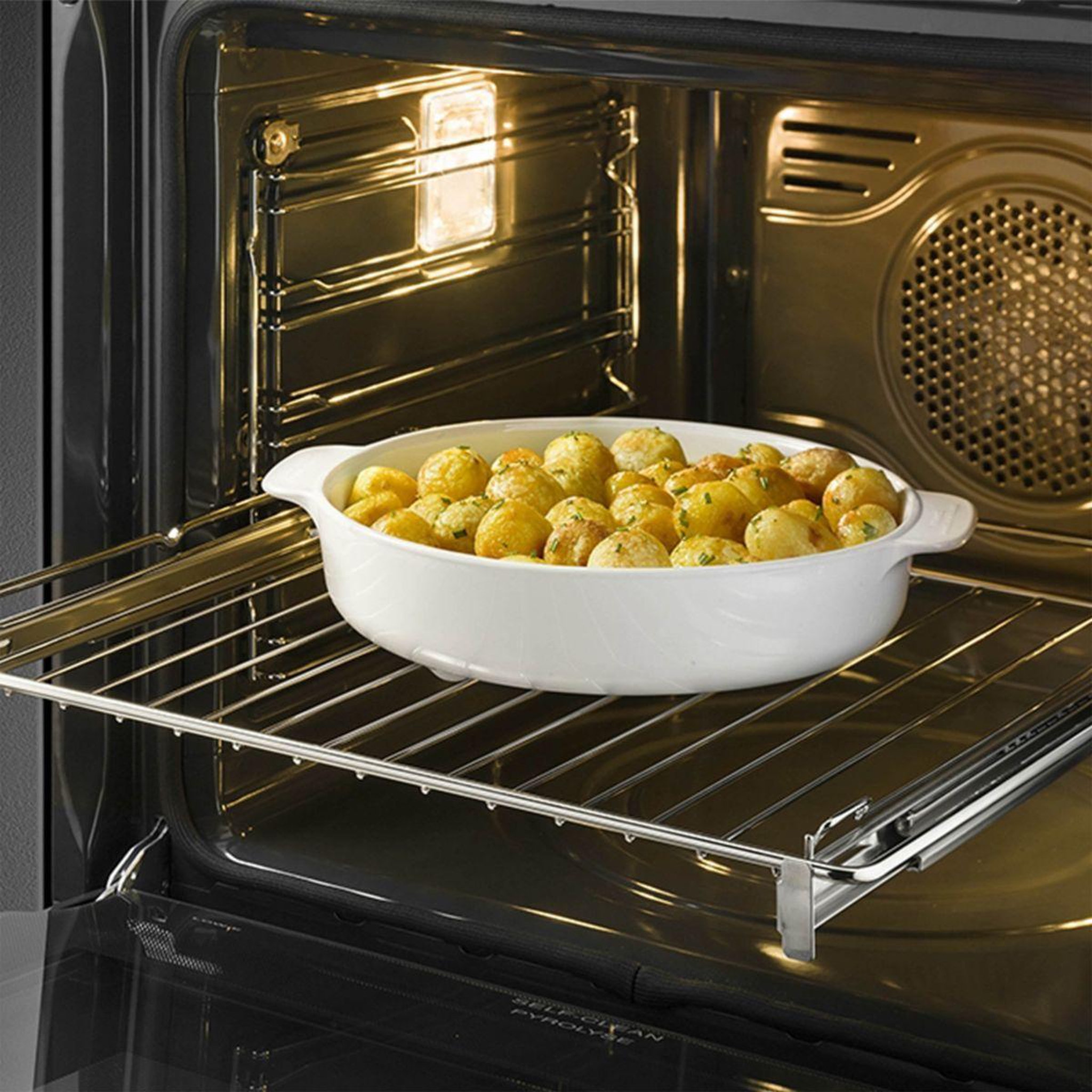 Voir la diapositive 4 : SMEG Four encastrable SFP641PNO1 - Pyrolyse - Chaleur tournante - Porte froide - Rails télescopiques