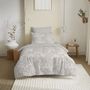 Voir la diapositive 2 : COTON PUR Pack complet housse de couette réversible pour lit 90 x 190 cm Landscape naturel