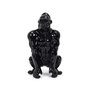 Voir la diapositive 2 : Paris Prix Statuette Déco Gorille  Sculpture  24cm Noir