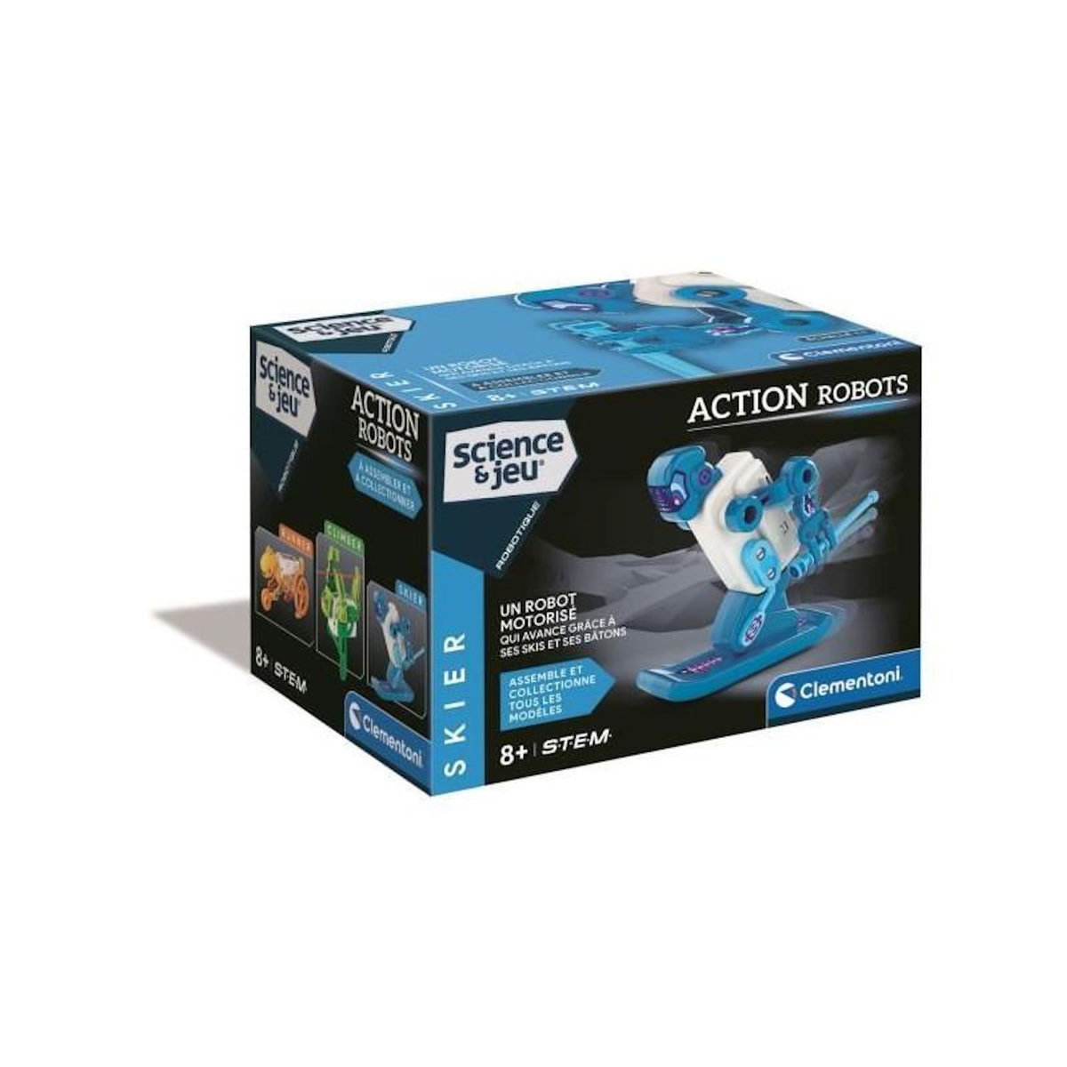 CLEMENTONI Robot éducatif – Action Robot Skier – Clementoni – Jeu scientifique enfant