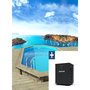 Voir la diapositive 1 : Habitat et Jardin Piscine bois   Miami 130   - 4.86 x 3.36 x 1.30 m + Pompe à chaleur  3.5 kw/h - Hayward -  Micro  - Noir