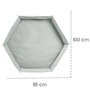 Voir la diapositive 5 : Roba Tapis de parc bébé - ROBA - Pour parc hexagonal - Rembourré - Vert givré