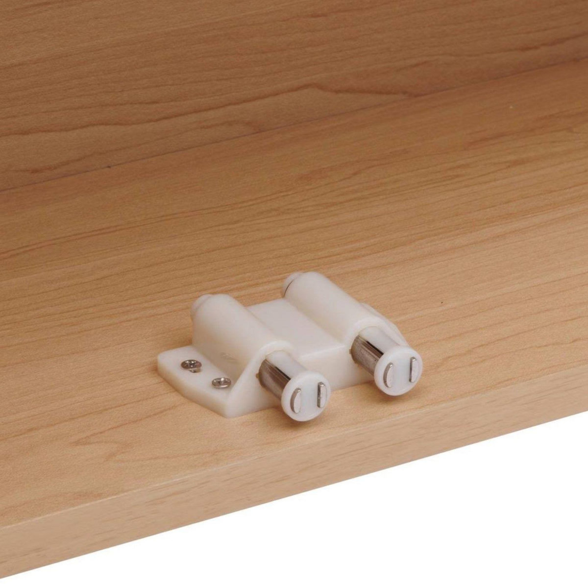 FIVE Armoire de salle de bain 2 portes avec miroir effet bois clair LIORA - Beige