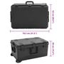 Voir la diapositive 6 : VIDAXL Valise de vol portable Noir 79,5x52x39 cm PP
