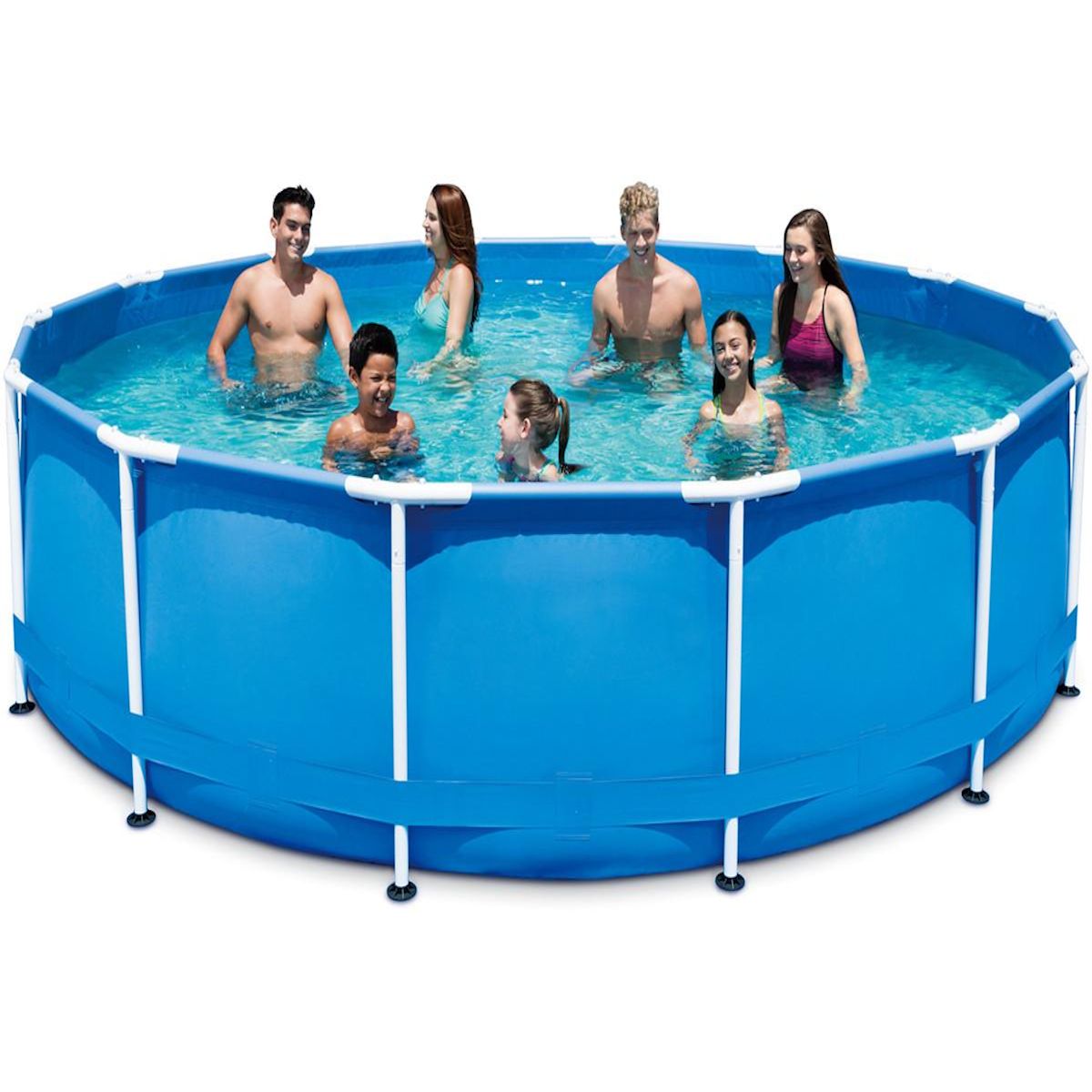 Habitat et Jardin Piscine tubulaire - Ø 4,57 x 0,91 m - Sans filtration