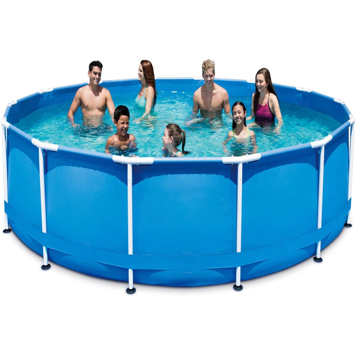 Habitat et Jardin Piscine tubulaire - Ø 4,57 x 0,91 m - Sans filtration