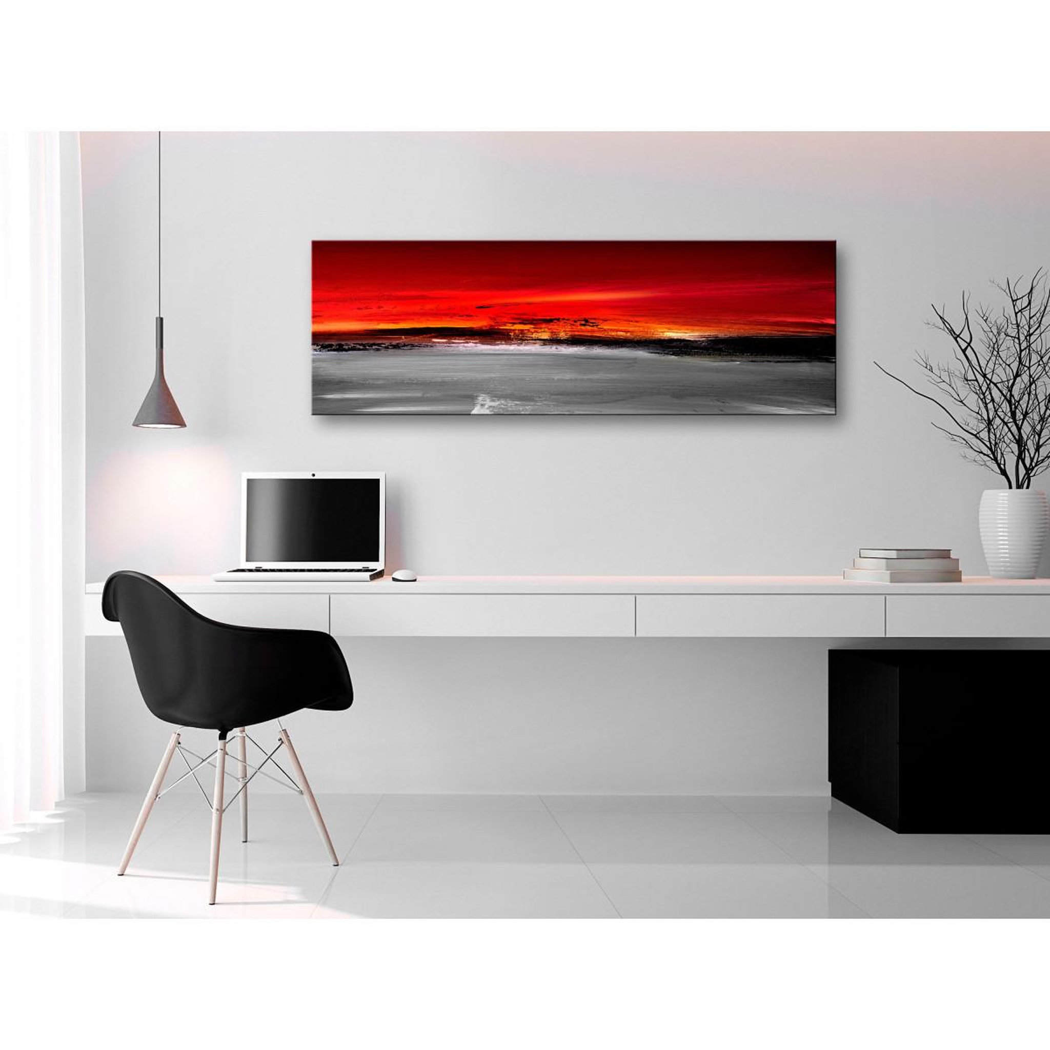Voir la diapositive 2 : Paris Prix Tableau Imprimé  Crimson Landscape Narrow