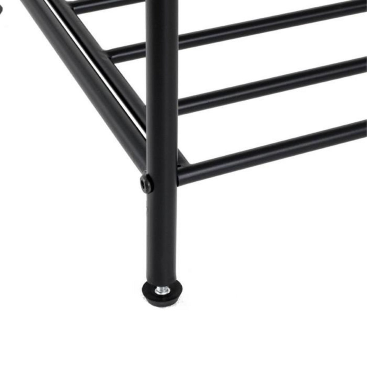 Paris Prix Meuble à Chaussures en Métal  Grajo  83cm Noir