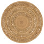 Voir la diapositive 1 : VIDAXL Tapis Jute tresse a la main 90 cm Rond