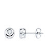 Voir la diapositive 1 : L'ATELIER D'AZUR Boucles d'Oreilles Solitaires Diamants de Synthèse 0.10 Carats - Or 18 Carats 750 Blanc