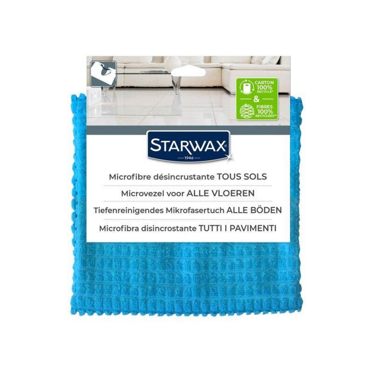 Starwax Serpillière microfibre polyester nettoyage quotidien STARWAX