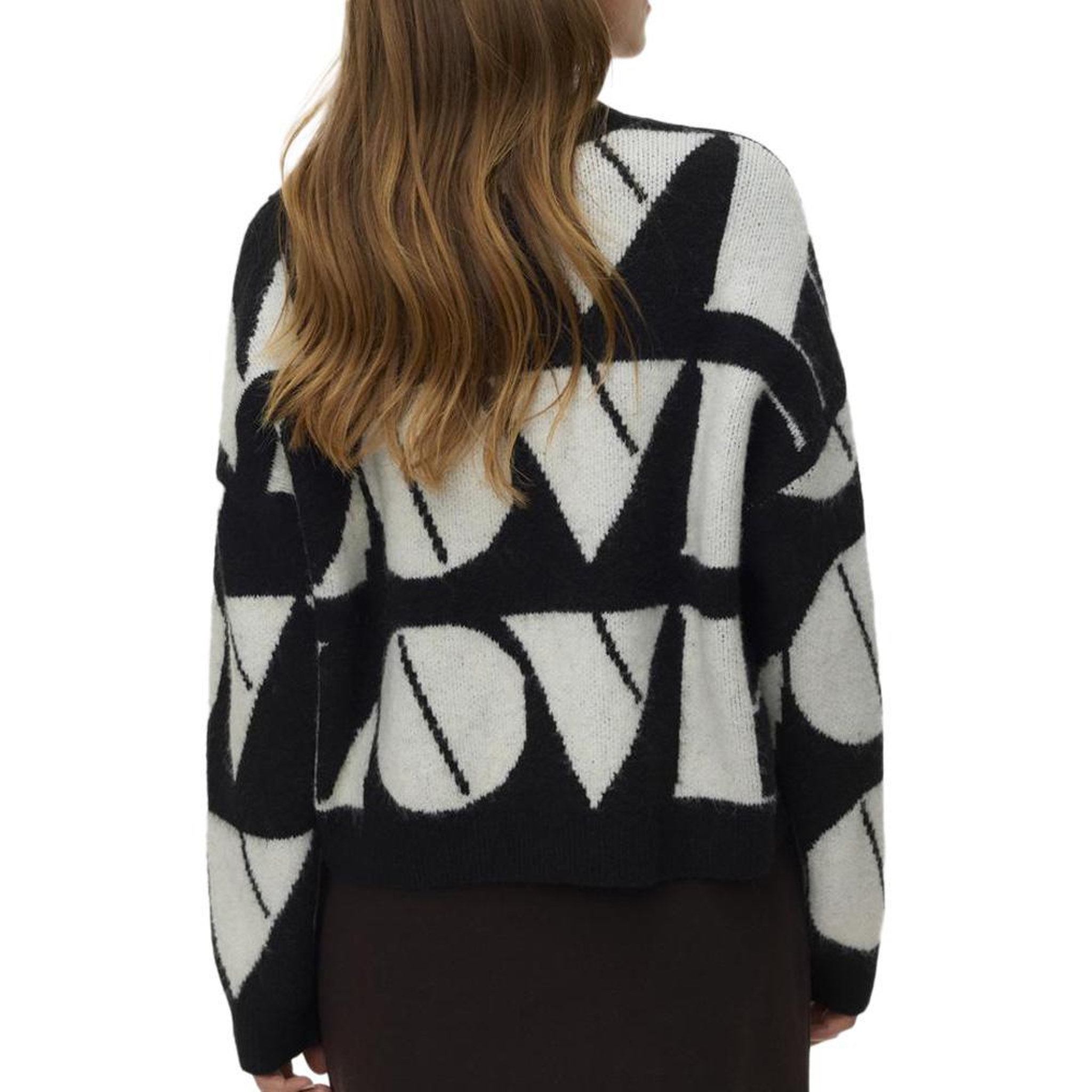 Voir la diapositive 2 : Vero Moda Pull Noir/Gris Femme Vero Moda Love
