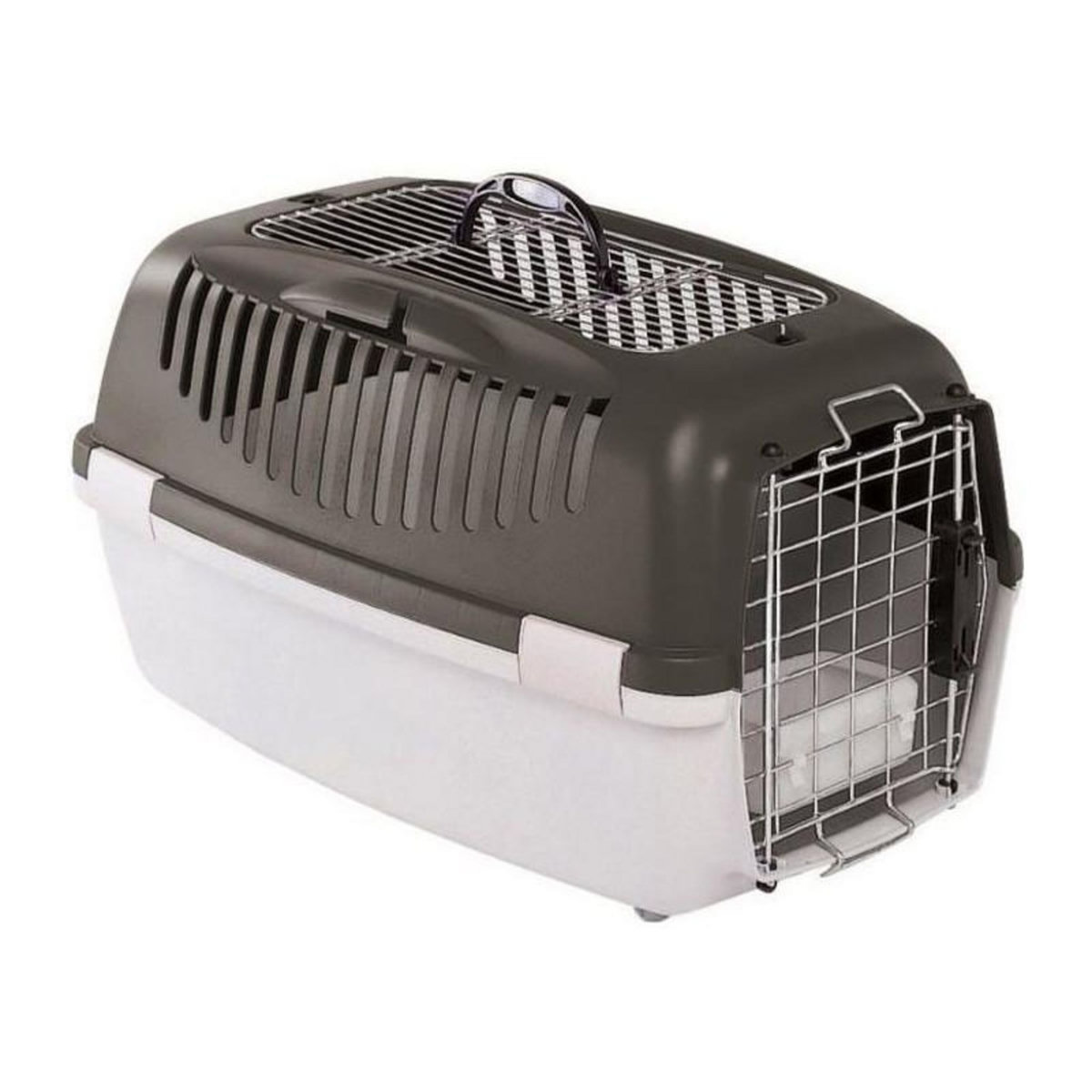 STEFANPLAST STEFANPLAST Box de transport Gulliver 3 Top Free 61x40x38cm - Gris - Pour chien