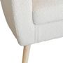 Voir la diapositive 4 : Paris Prix Fauteuil Scandinave en Bouclette Lainée  Delia  79cm Crème