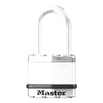 Master lock Cadenas Haute Sécurité [A Clé] [Acier Laminé] [Extérieur] [Anse M] M1EURDLF