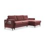 Voir la diapositive 6 : BEST MOBILIER Lilly - canapé d'angle droit - 4 places - convertible avec coffre - en velours