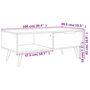 Voir la diapositive 6 : VIDAXL Table basse Noir 100x49,5x43 cm Bois d'ingenierie
