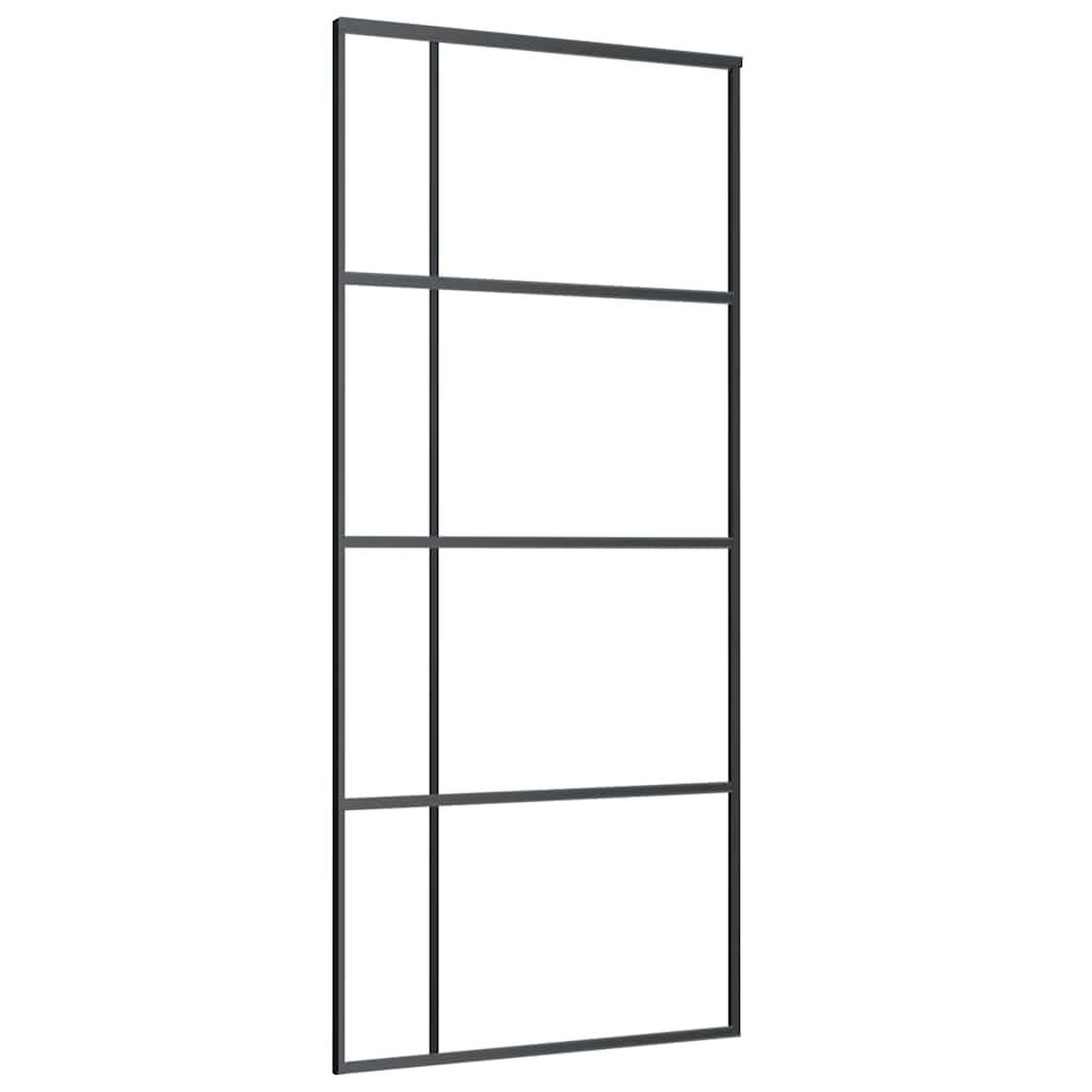 Voir la diapositive 4 : VIDAXL Porte coulissante avec kit de quincaillerie 90x205 cm Verre ESG