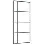 Voir la diapositive 4 : VIDAXL Porte coulissante avec kit de quincaillerie 90x205 cm Verre ESG