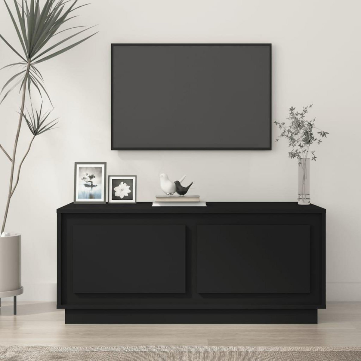 VIDAXL Table basse noir 102x50x44 cm bois d'ingenierie