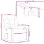Voir la diapositive 6 : VIDAXL Fauteuil inclinable Creme Tissu