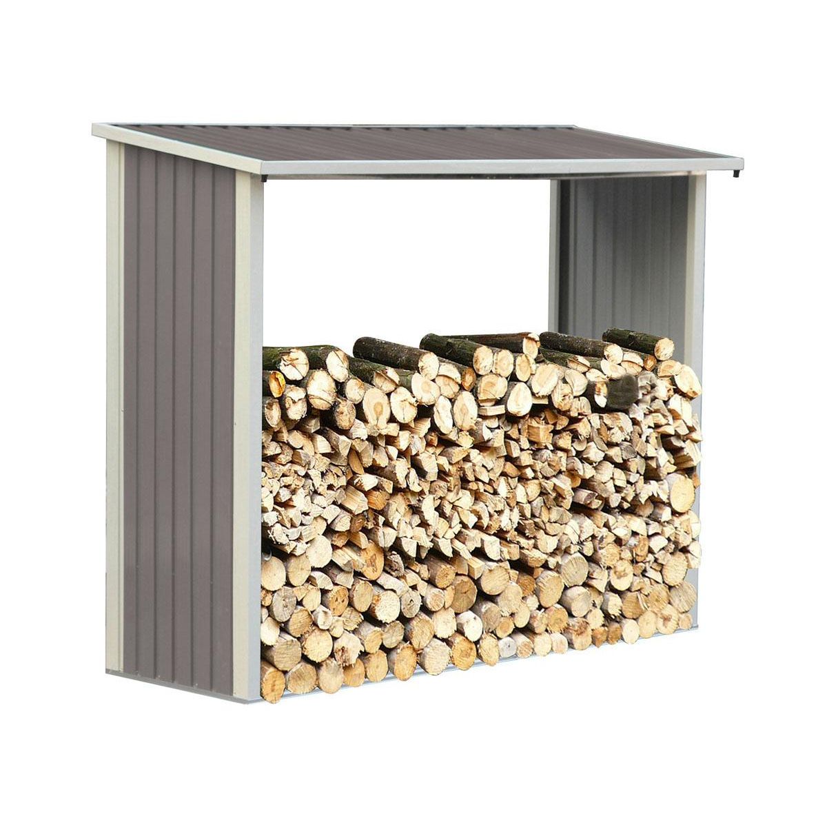 Habitat et Jardin Abri bûches métal  Victor  - 1.68 m²