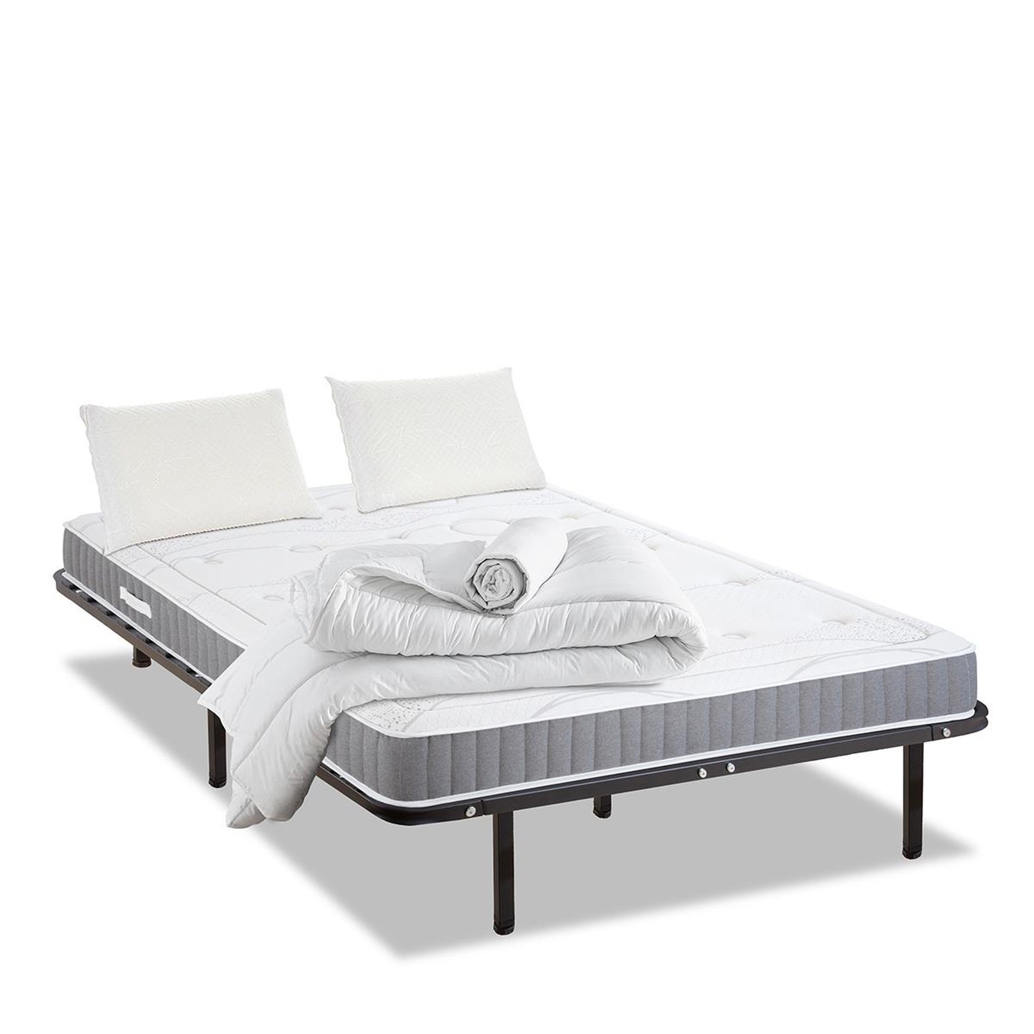 Voir la diapositive 3 : OLYMPE LITERIE Olympe literie | pack prêt à dormir intuition | matelas mémoire de forme + sommier métal + accessoires