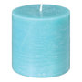 Voir la diapositive 1 : COMPTOIR DE LA BOUGIE Bougie Ronde  Rustic  7cm Turquoise