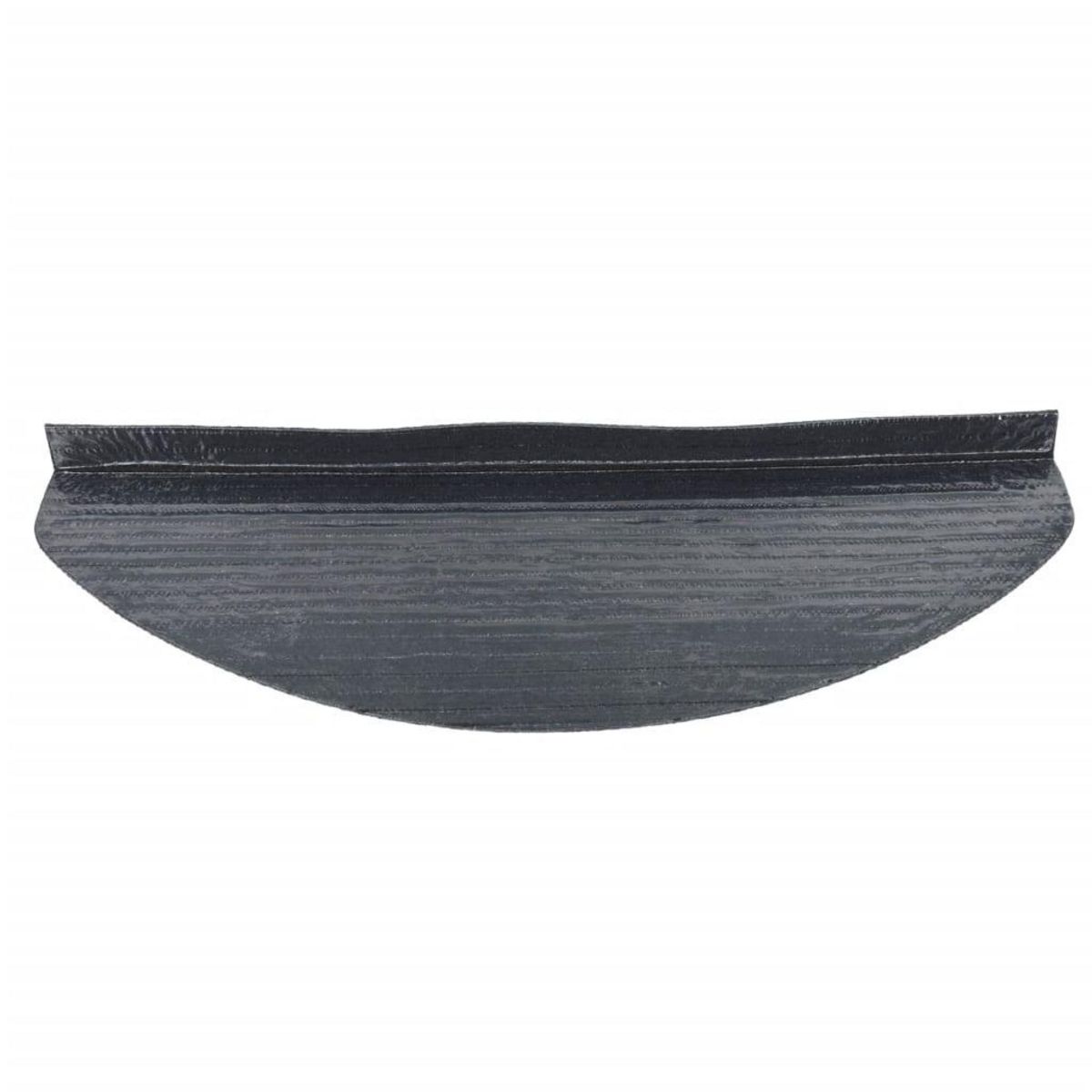 VIDAXL Tapis d'escalier autocollants 15 pcs 65x22,5x3,5 cm Gris