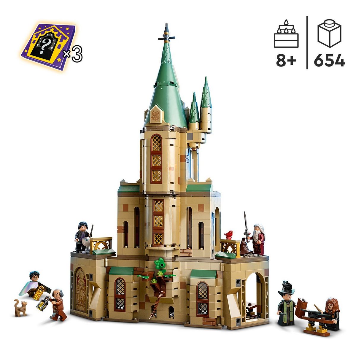LEGO Harry Potter 76402 Poudlard : Le bureau de Dumbledore, Château avec Choixpeau, Épée