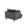 Voir la diapositive 4 : Paris Prix Fauteuil en Velours  Sofia  104cm Gris Foncé