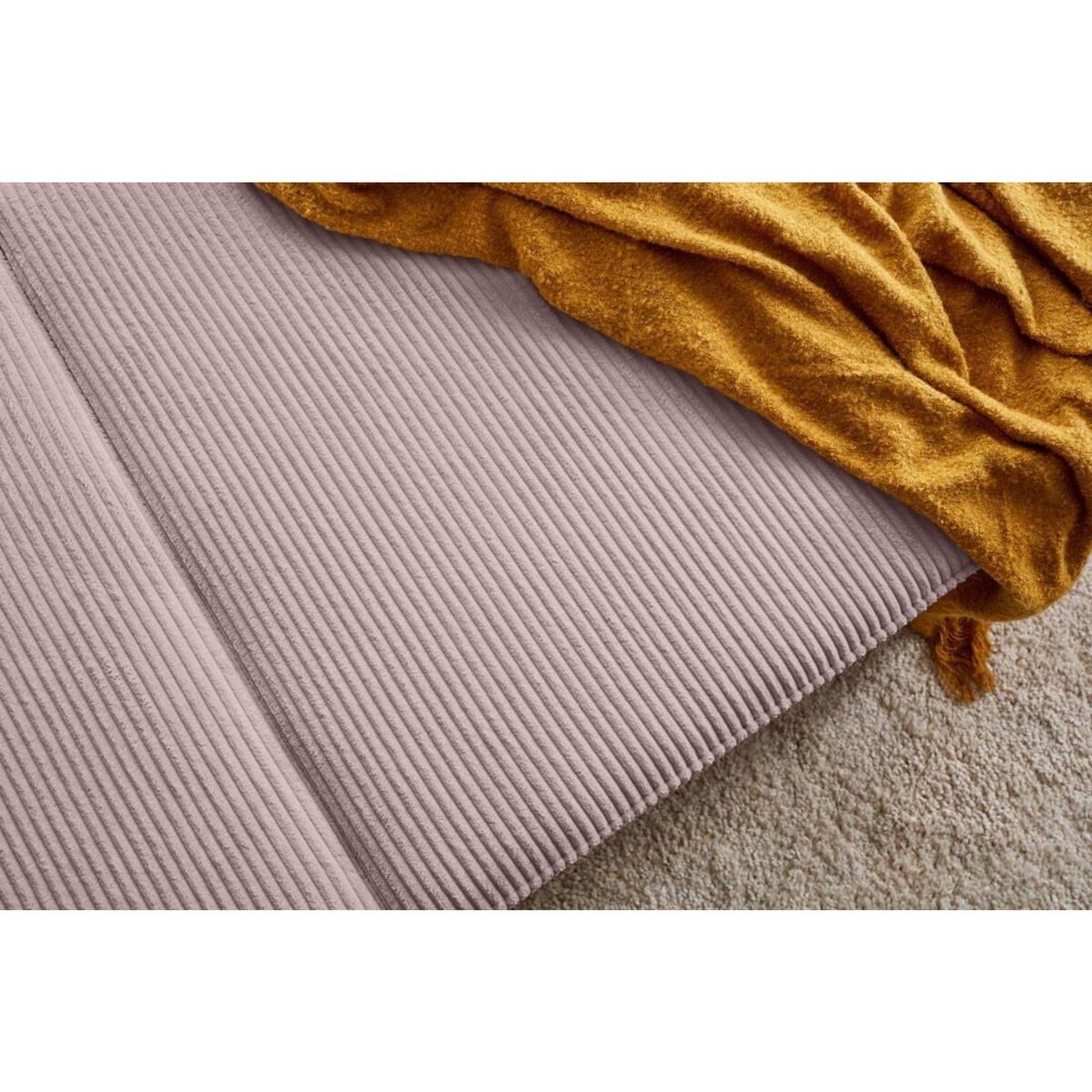 LISA DESIGN Charlie - canapé d'angle réversible - 4 places - convertible avec coffre - en velours côtelé