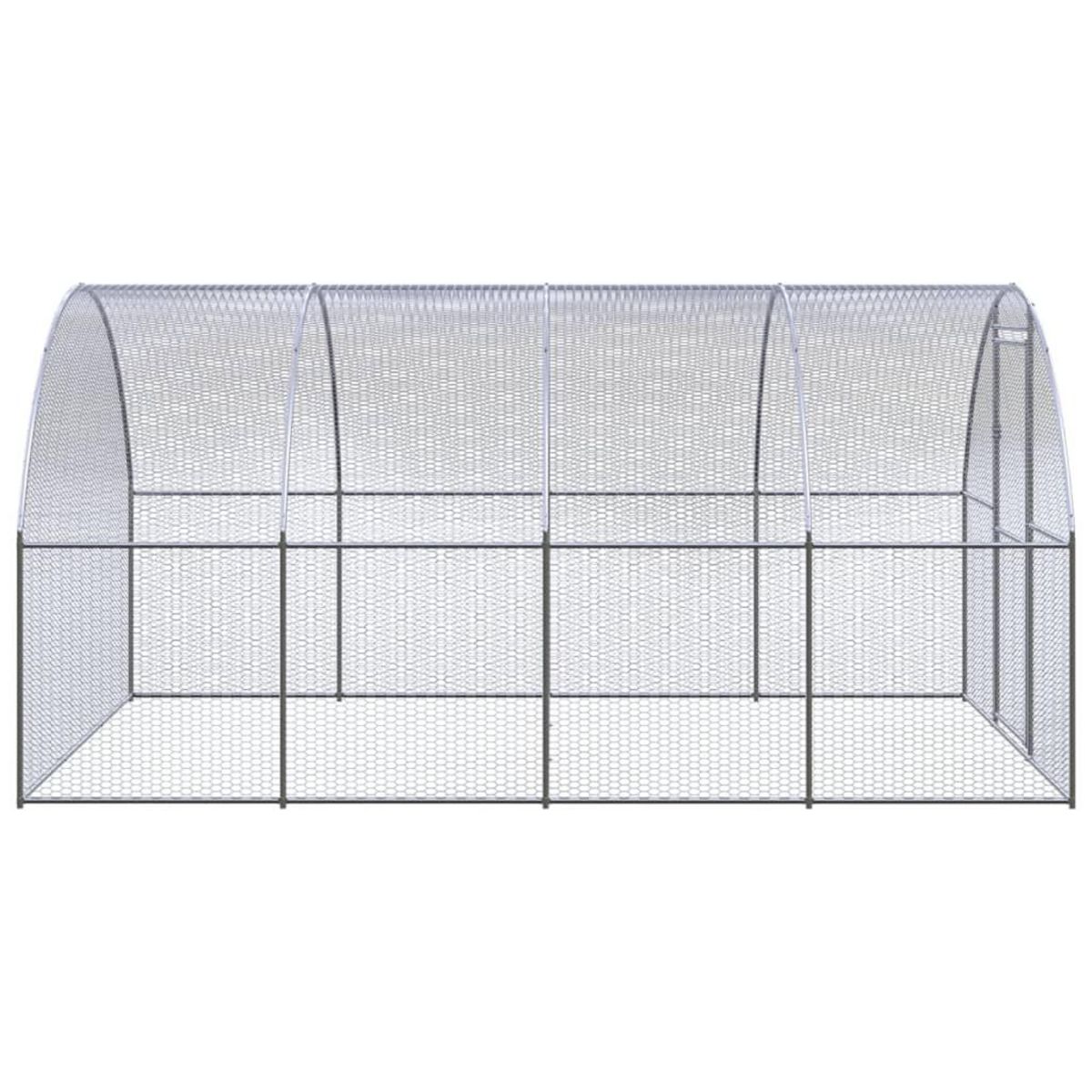 VIDAXL Poulailler d'exterieur 3x4x2 m Acier galvanise