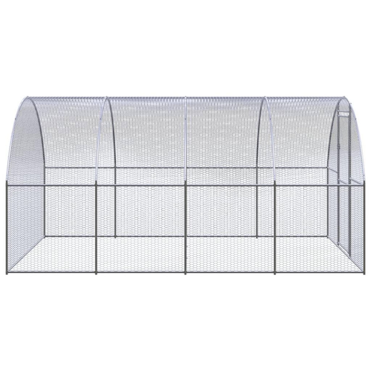 VIDAXL Poulailler d'exterieur 3x4x2 m Acier galvanise