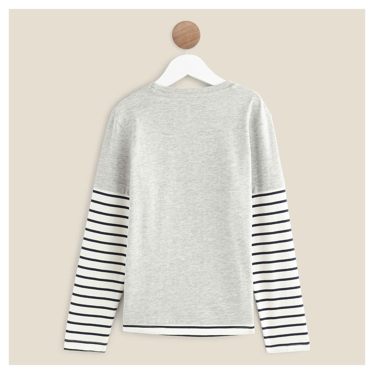 IN EXTENSO T-shirt manches longues double manches garçon