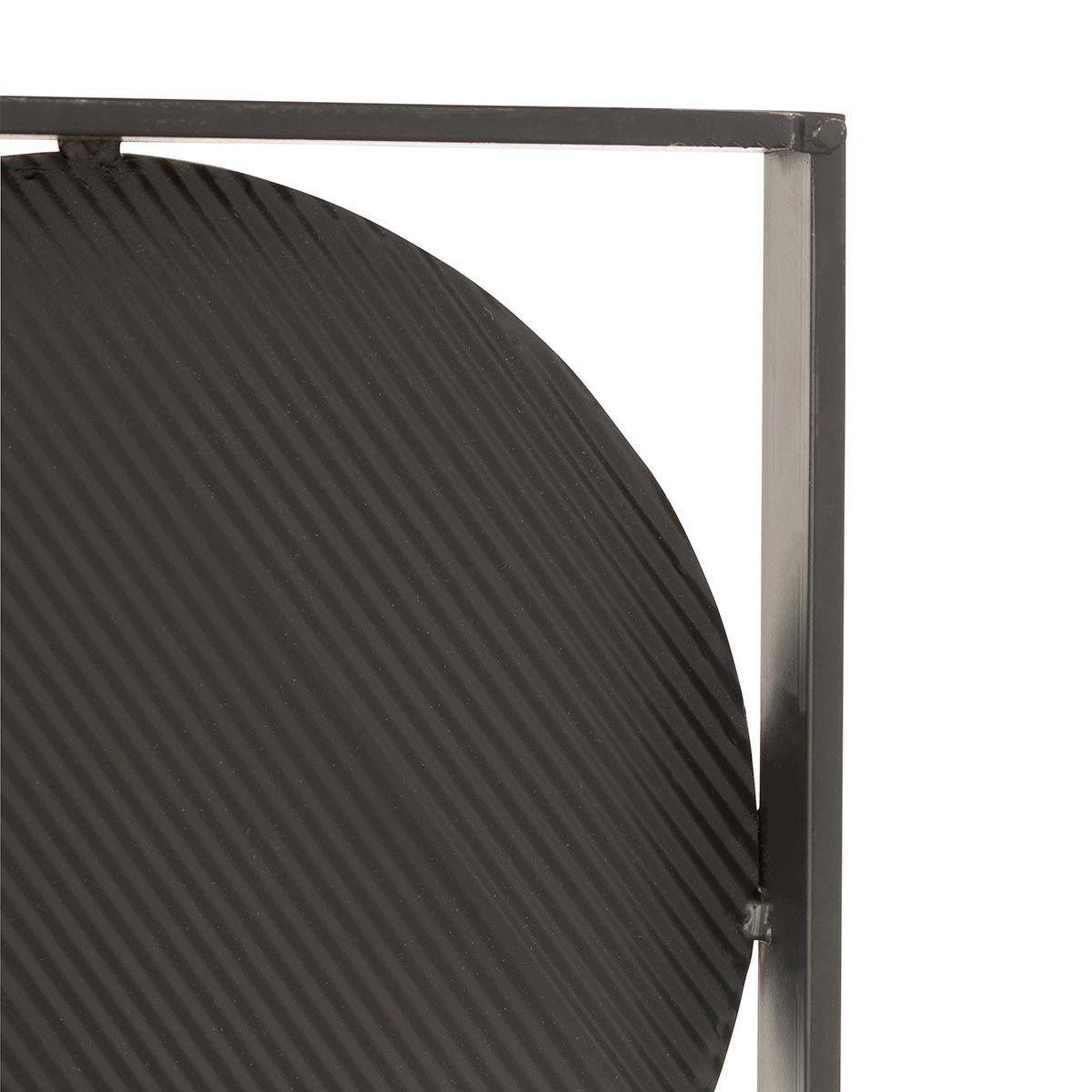 Voir la diapositive 4 : J-LINE Décoration murale en métal  ronds  101cm or & noir