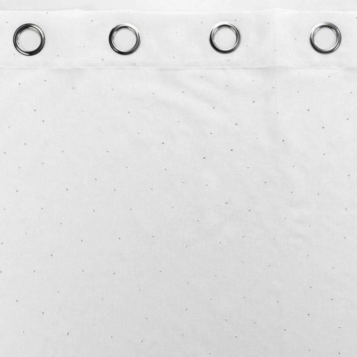 Paris Prix Rideau Voilage à Œillets  Goutteline  140x240cm Blanc