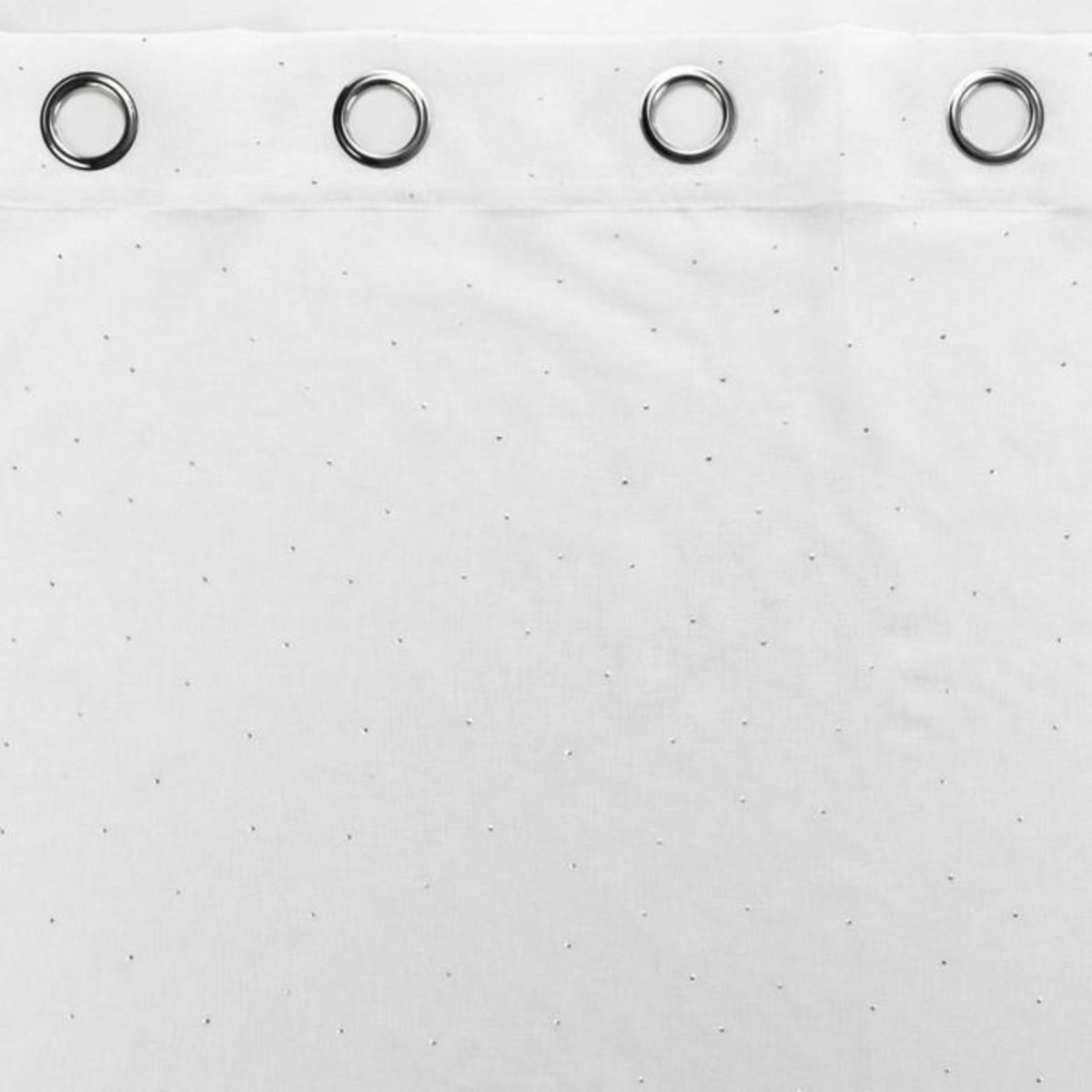 Paris Prix Rideau Voilage à Œillets  Goutteline  140x240cm Blanc