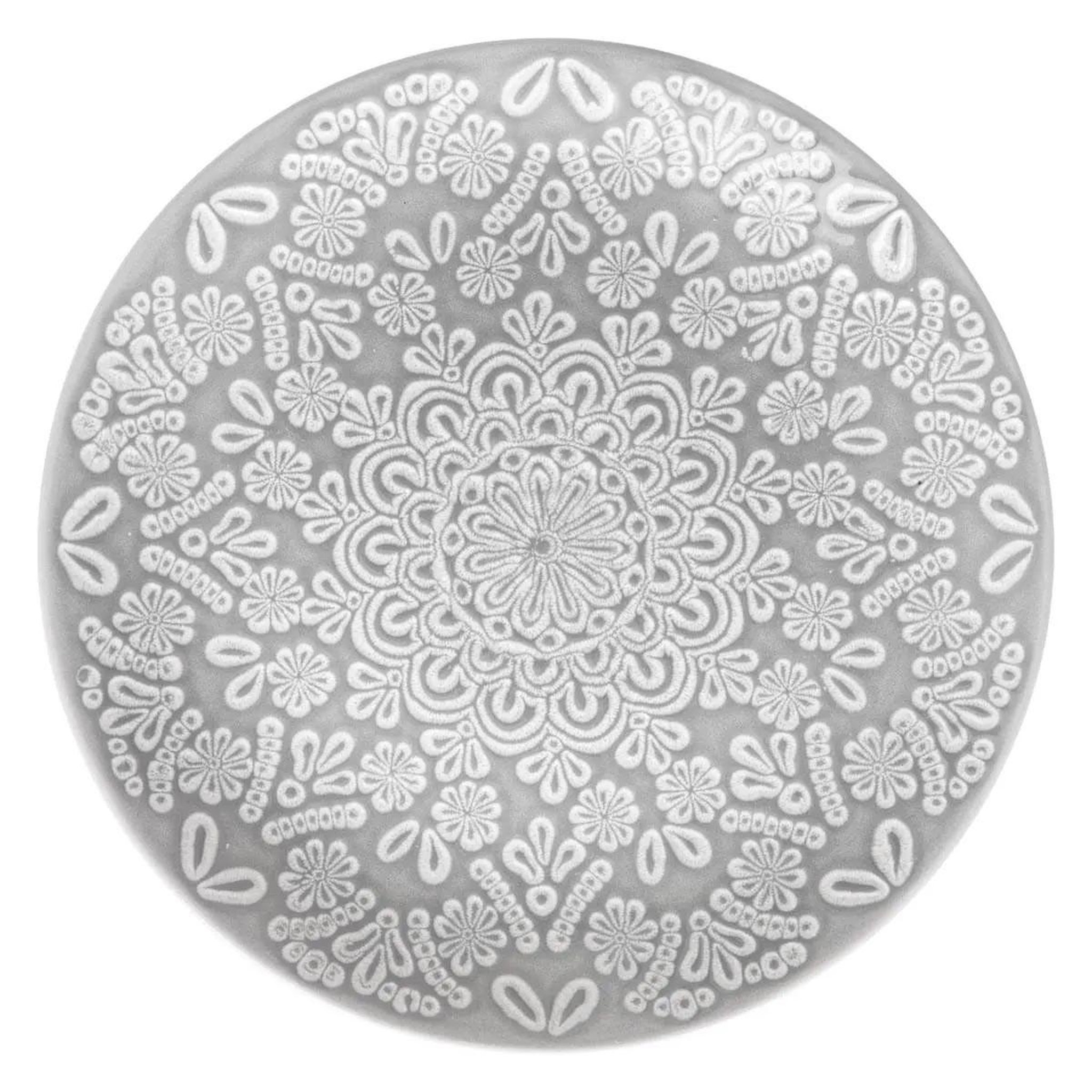 Voir la diapositive 1 : SECRET DE GOURMET Lot de 6 Assiettes Plates  Hacienda  27cm Gris
