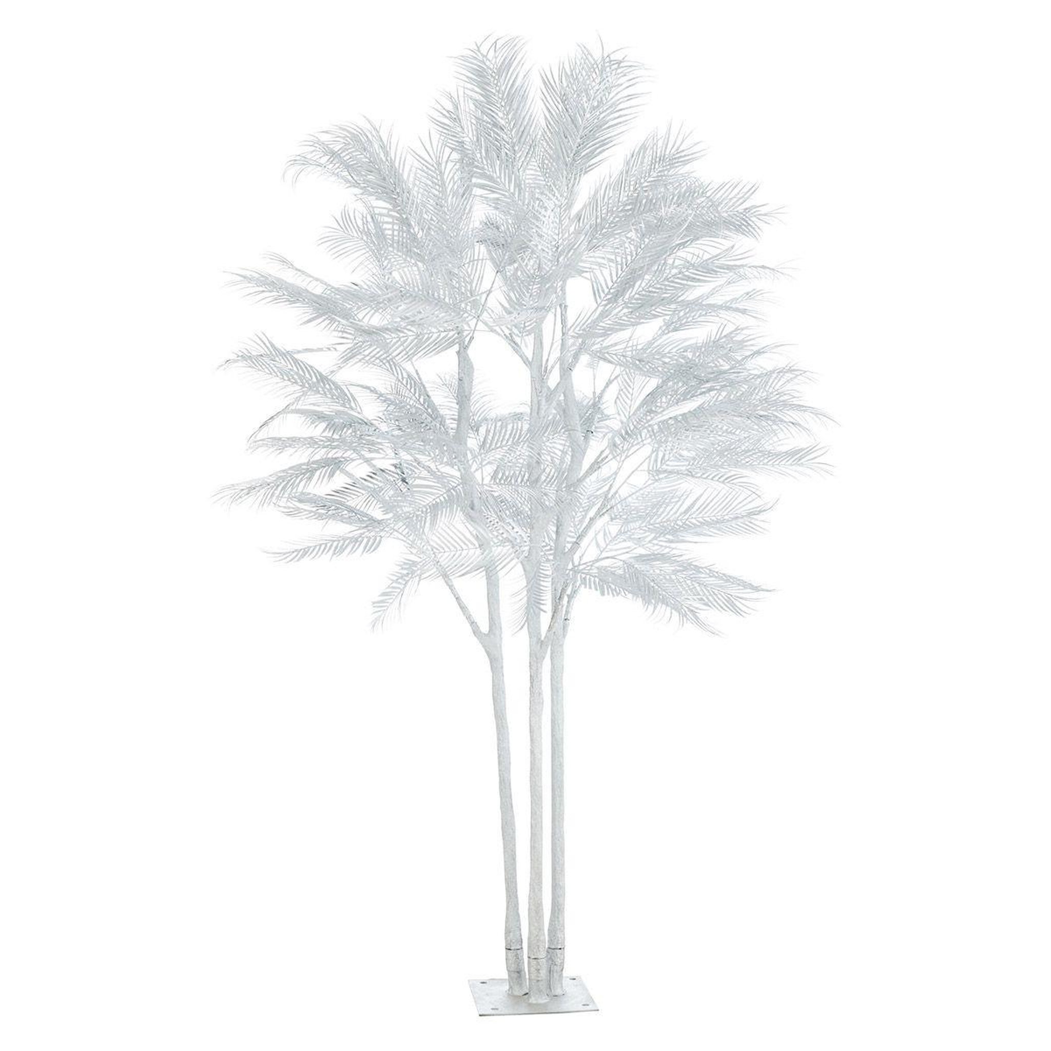 Voir la diapositive 1 : J-LINE Arbre déco en métal  palmier  250cm argent