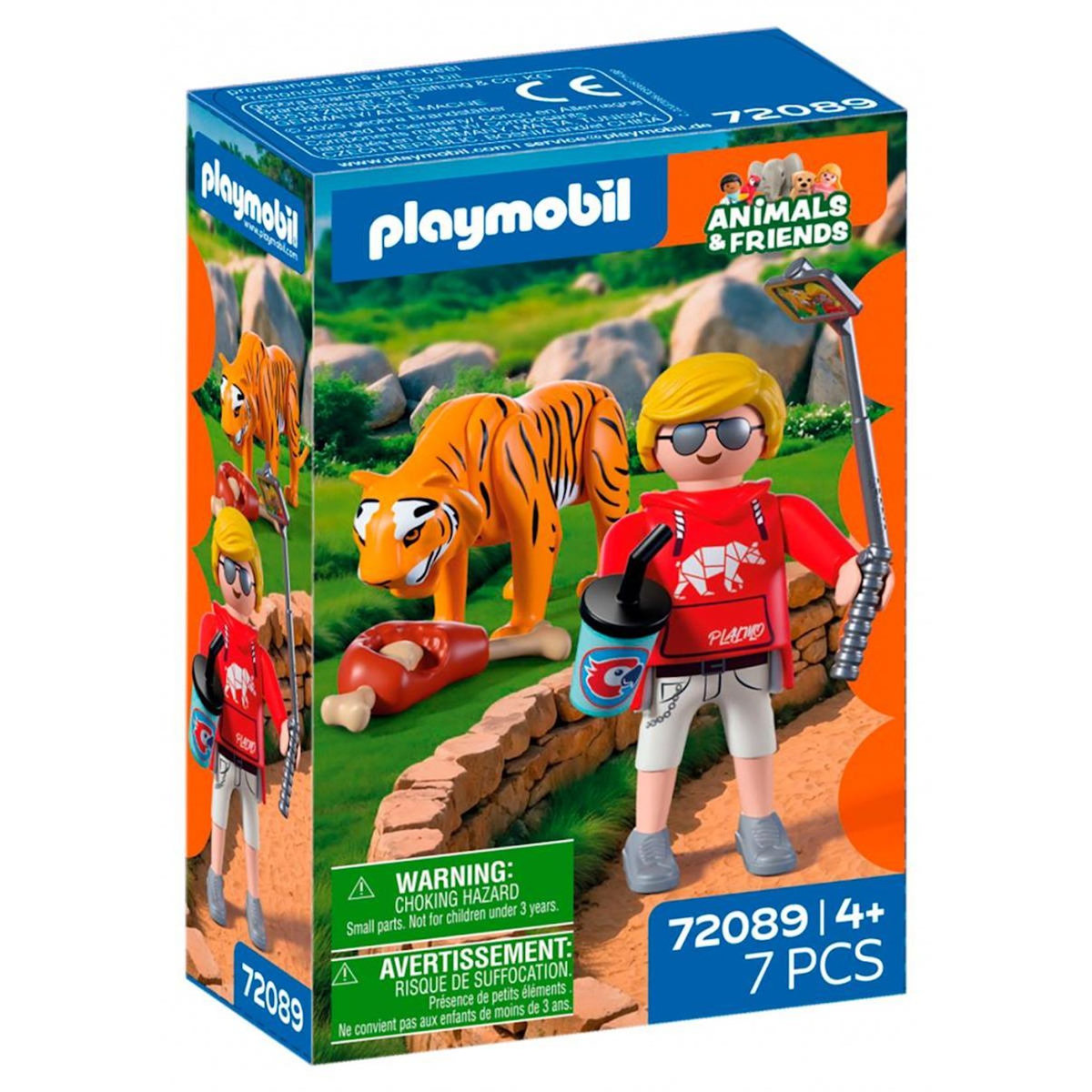 PLAYMOBIL 72089 Zoo : Tigre et visiteur