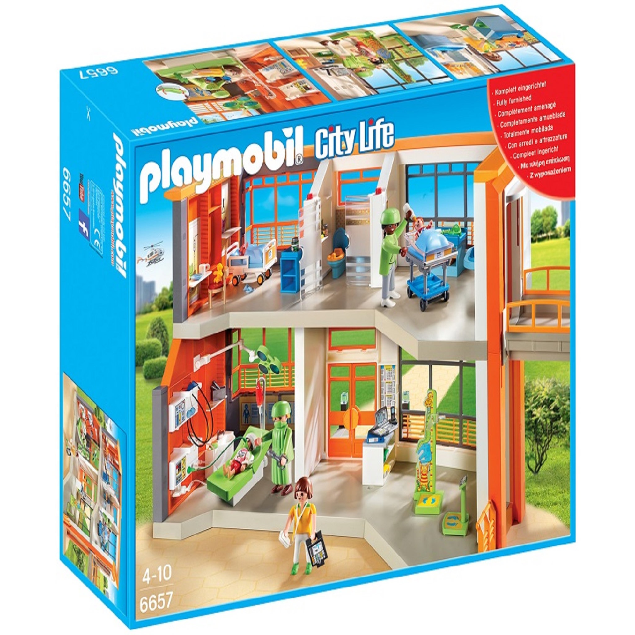 PLAYMOBIL 6657 - City life - Hôpital pédiatrique aménagé