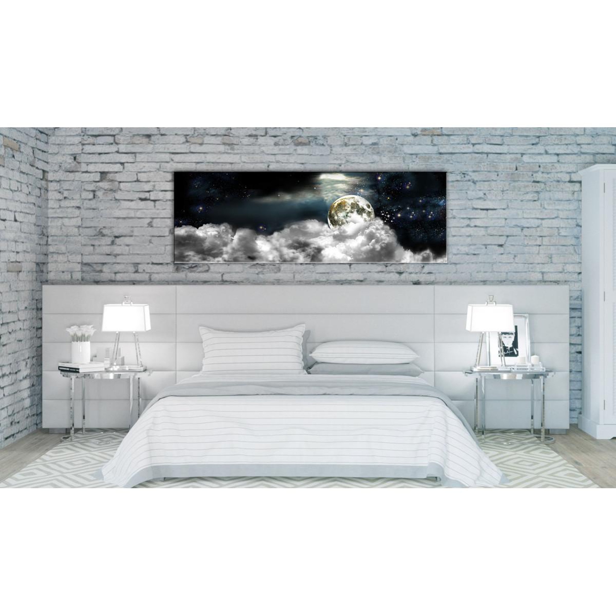 Voir la diapositive 2 : Paris Prix Tableau imprimé  moon in the clouds