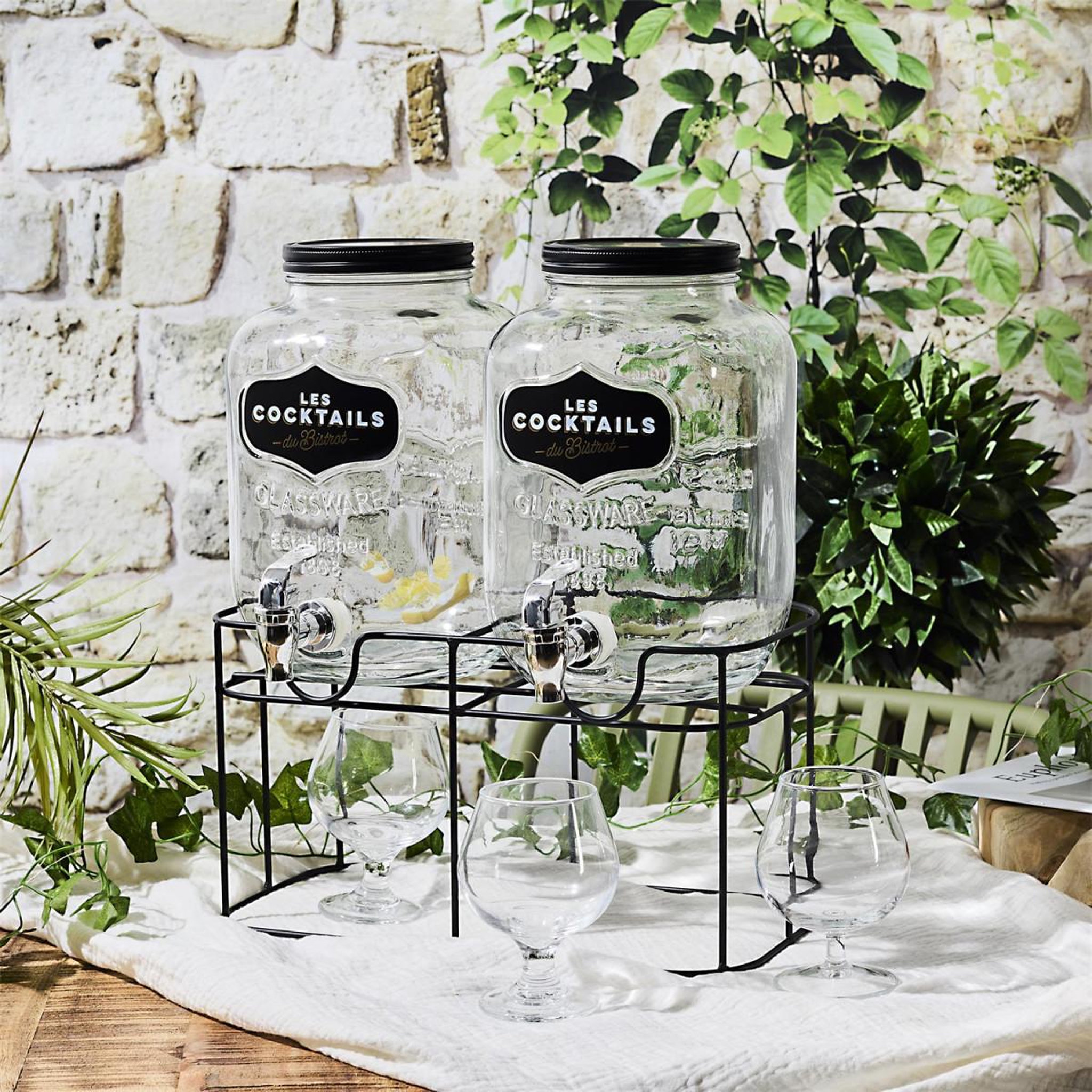 Voir la diapositive 2 : COOK CONCEPT Double fontaine à boisson  bistrot  8l transparent