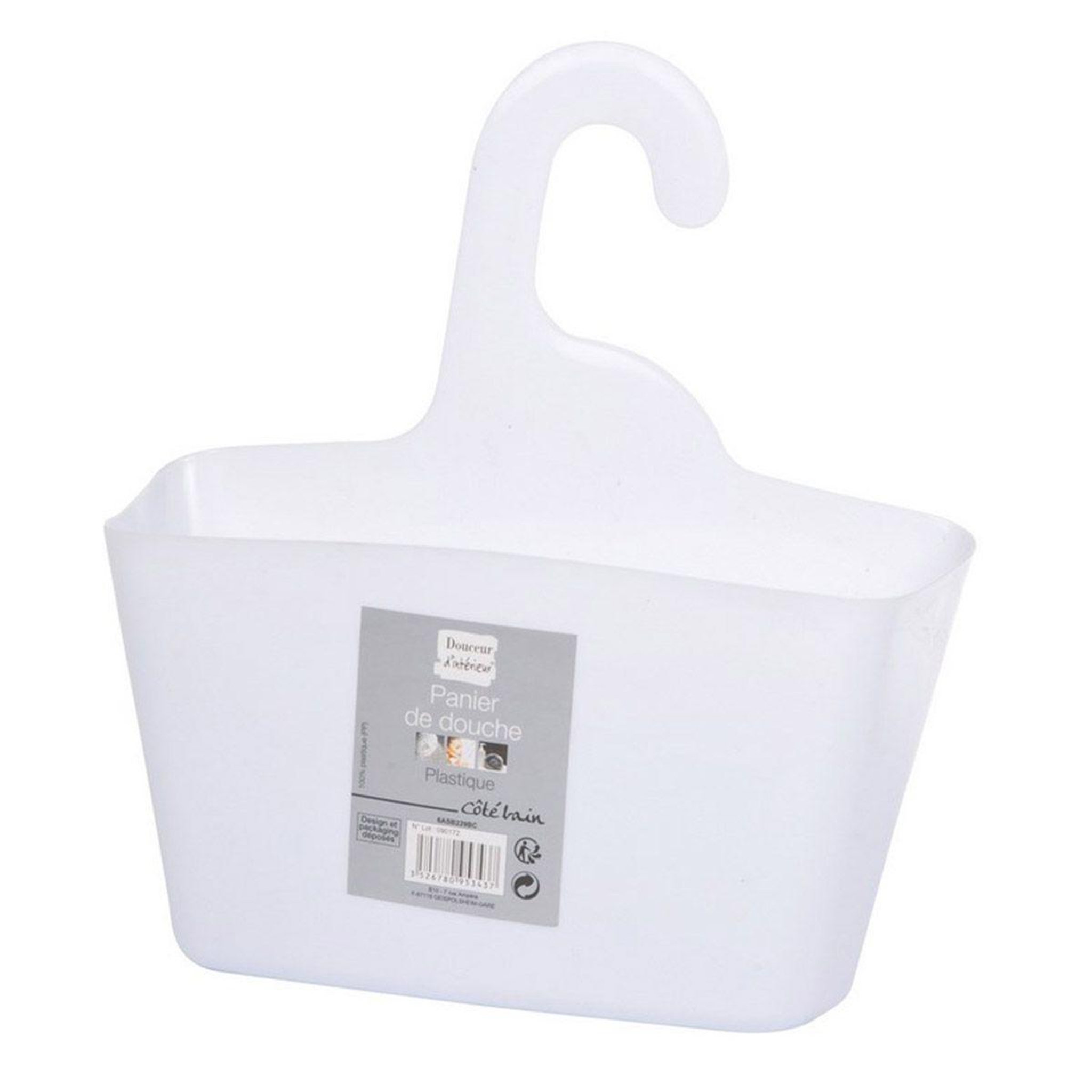 Douceur d'Intérieur Panier de douche  vitamine ii  22cm blanc
