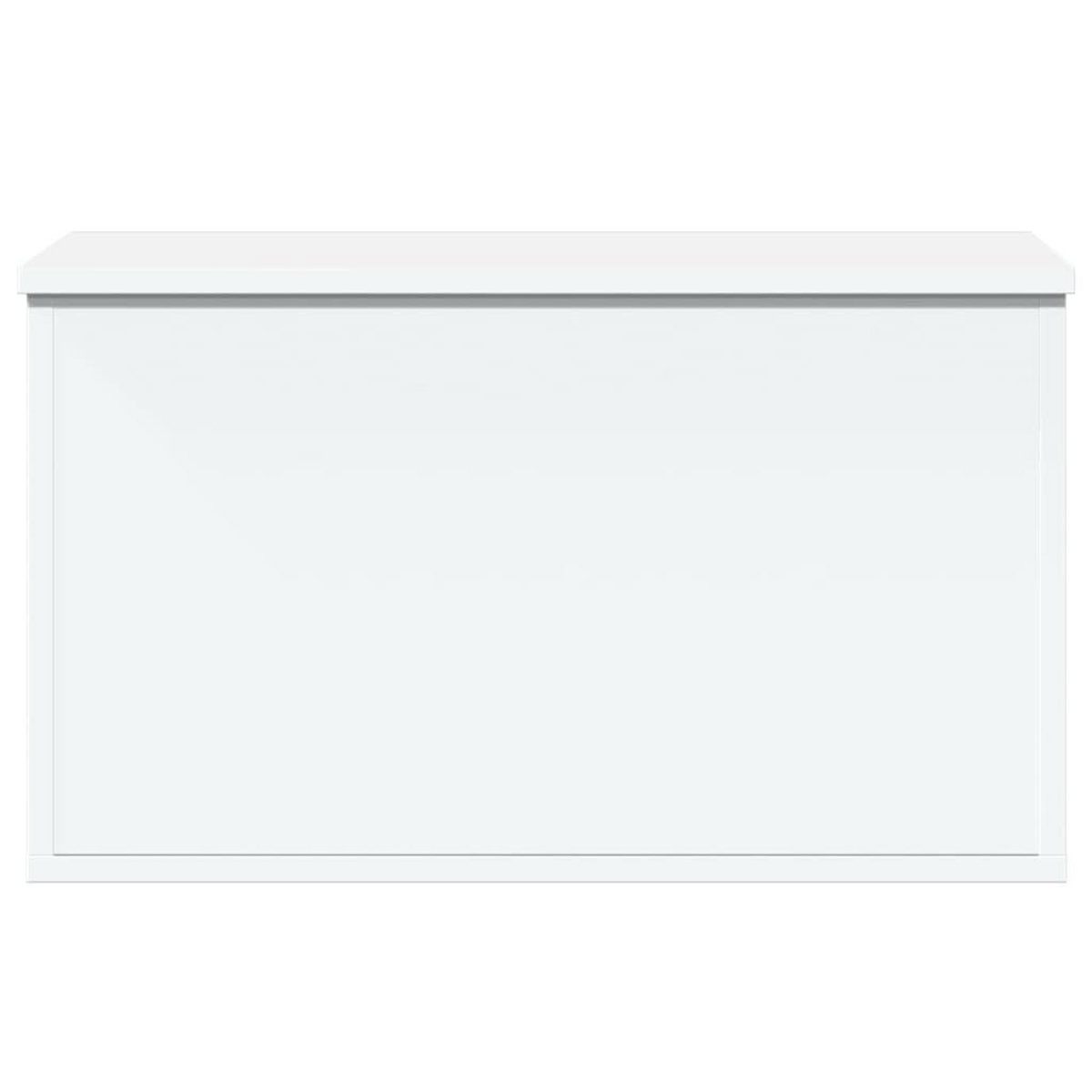VIDAXL Boîte de rangement blanc 60x35x35 cm bois d'ingenierie