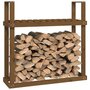 Voir la diapositive 4 : VIDAXL Support bois de chauffage Marron miel 110x35x108,5 cm Bois pin